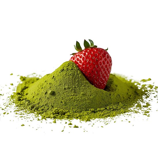 Matcha ar zemeņu garšu