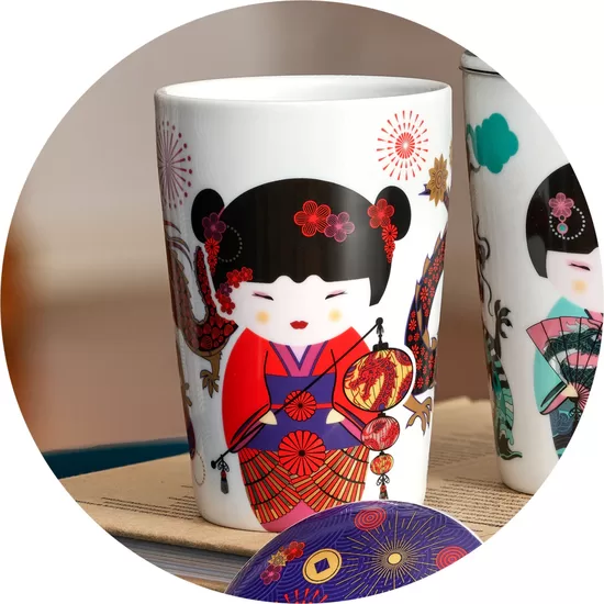 Porcelāna krūze TEAEVE Sweet Little Geisha FIRE
