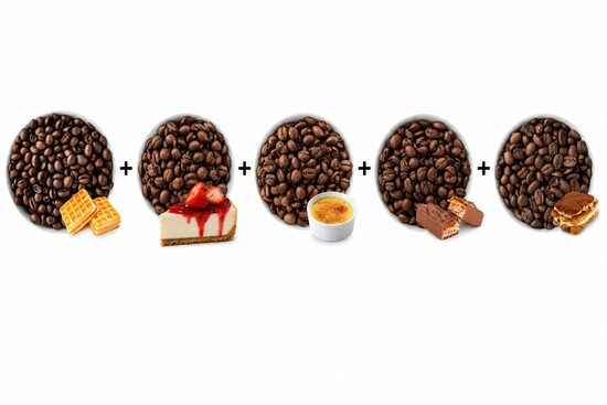 Desertu kafijas degustācijas komplekts (5 × 40 g)