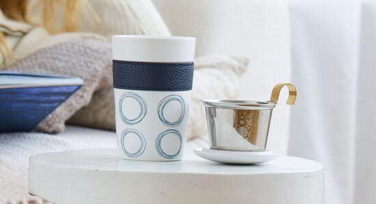 Porcelāna krūze TEAEVE Circular blue