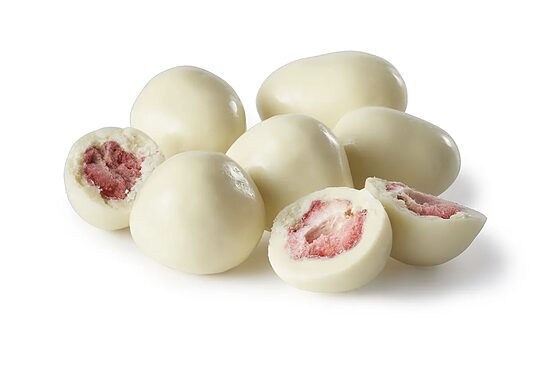 Strawberries with white chocolate 