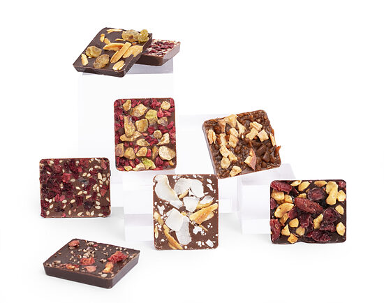 Šokolādes asorti Coffea 8 CARRES GOURMANDS 70 g 