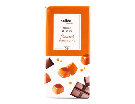 Šokolāde Coffea Caramel beurre salé 37% lait 70 g