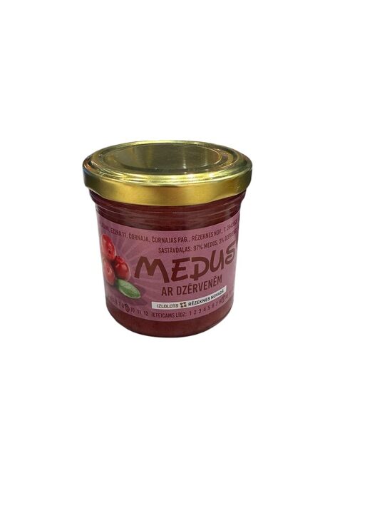 Мёд с клюквой