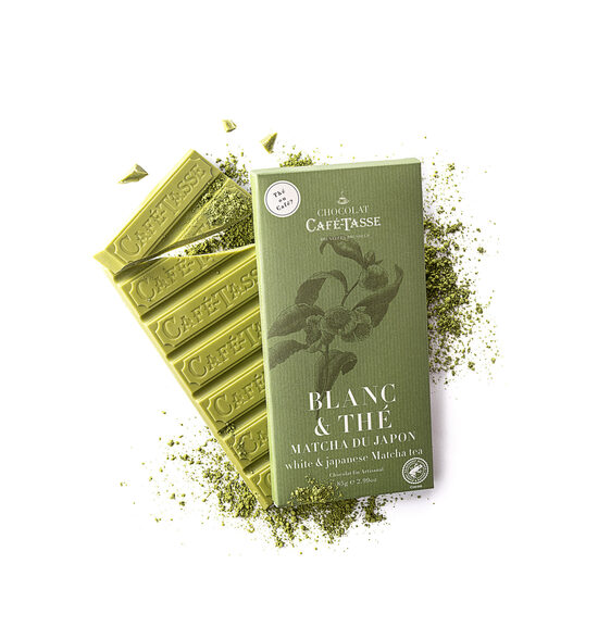 Baltā šokolāde Cafe Tasse Matcha 85 g