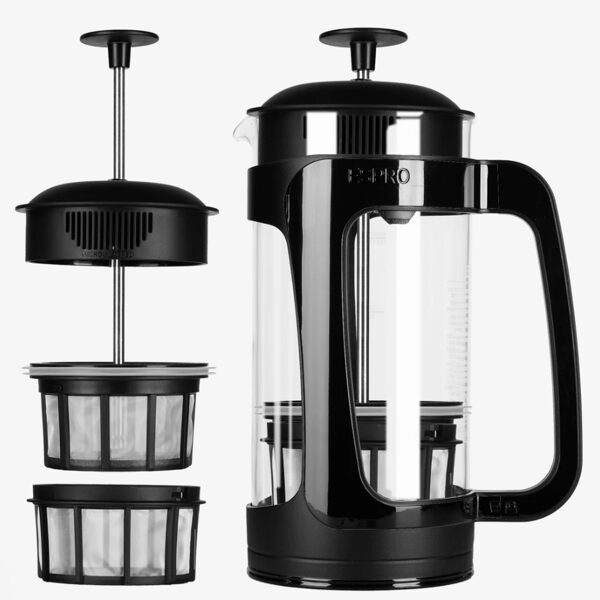 Frenchpress P3, 950 ml Melns