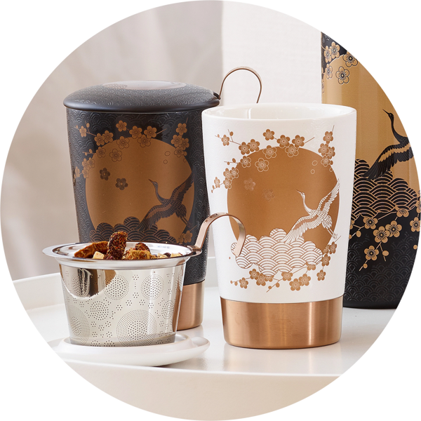 Porcelāna krūze TEAEVE® “Komorebi” 350ml (brūna)